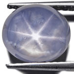 8.38-Carat Sky-Blue Ceylonese Star Sapphire (Non-Treated)