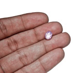 2.96-Carat Pinkish Grey Star Sapphire from Ceylon, Sri Lanka