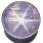 2.30-Carat Light Pinkish Grey Star Sapphire from Ceylon