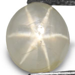 1.86-Carat Yellowish White Star Sapphire from Burma (AIGS)