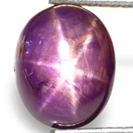 3.32-Carat AIGS-Certified Violet Star Sapphire from Burma