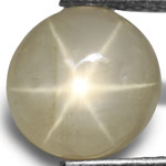 3.72-Carat Yellowish White Star Sapphire from Burma