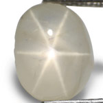 3.64-Carat Marvelous AIGS-Certified White Star Sapphire