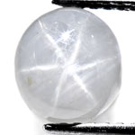 6.55-Carat Pleasing Pure White Burmese Star Sapphire