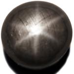 4.10-Carat Greyish Black Star Sapphire