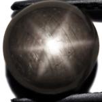 4.10-Carat Greyish Black Star Sapphire