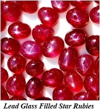 Glass Filled Star Rubies