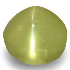 10.02-Carat Indian Chrysoberyl Cat's Eye with Strong Chatoyance - Click Image to Close