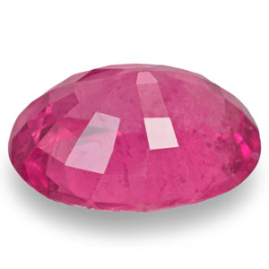 5.09-Carat Intense Pink Oval-Cut Rubellite Tourmaline (AIGS) - Click Image to Close