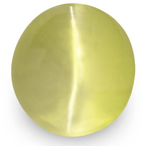 2.02-Carat VVS-Clarity Light Yellow Ceylon Chrysoberyl Cat's Eye - Click Image to Close