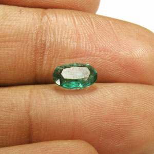1.02-Carat Beautiful Intense Green Emerald from Zambia - Click Image to Close