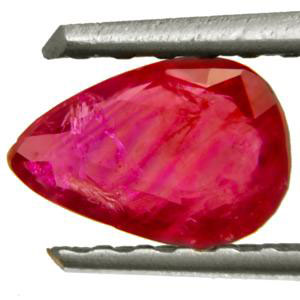 0.81-Carat Beautiful Pear-Shaped Burmese Ruby (Unheated) - Click Image to Close