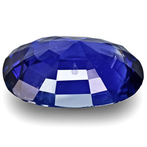 08 Carat Rich Royal Blue Unheated Oval Cut Mogok Sapphire