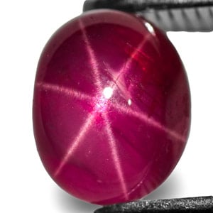 1.32-Carat Intense Pinkish Red Unheated Vietnamese Star Ruby :: $396 ...