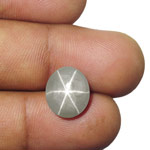 8.54-Carat Grey Star Sapphire from Sri Lanka (IGI-Certified)