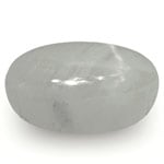 3.75-Carat Soft Blue-Grey Star Sapphire with Super Sharp Star