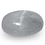 5.55-Carat 10mm Round Bluish Grey Star Sapphire from Ceylon