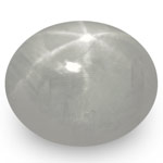 8.07-Carat 10mm Round Intense Grey Star Sapphire from Ceylon