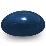 9.35-Carat Dark Blue Star Sapphire with Sharp 6-Ray Star (IGI)