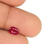 1.00-Carat Unheated Rich Pinkish Red Ruby from Burma (IGI)