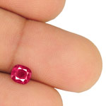 1.11-Carat Velvety Deep Pinkish Red Burmese Ruby (Unheated)