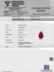 1.10-Carat Unheated Deep Purple Red Ruby from Mozambique (IGI)