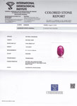 1.85-Carat Natural & Unheated Oval-Cut Burmese Ruby