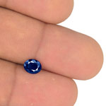0.90-Carat Eye-Clean Royal Blue Sapphire from Madagascar (IGI)