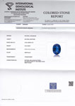 0.60-Carat Unheated Eye-Clean Cornflower Blue from Nigeria (IGI)