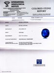 3.99-Carat Unheated VVS-Clarity Lustrous Blue Ceylonese Sapphire