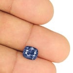 2.86-Carat Unheated Eye-Clean Cushion-Cut Ceylon Sapphire (IGI)