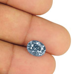 3.98-Carat Unheated Eye-Clean Lustrous Violetish Blue Sapphire