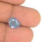 3.32-Carat Rare Unheated Heart-Shaped Blue Sapphire from Kashmir