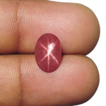 3.08-Carat Unheated Lively Pinkish Red Star Ruby from Vietnam