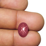 7.48-Carat Vietnamese Star Ruby with Unique Double-Star Effect