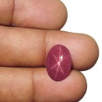 12.01-Carat Purplish Red Star Ruby from Quy Chau Mines, Vietnam