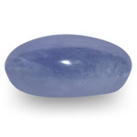 17.03-Carat Unheated Intense Blue Cabochon-Cut Burmese Sapphire