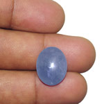 17.03-Carat Unheated Intense Blue Cabochon-Cut Burmese Sapphire