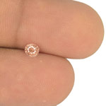 0.20-Carat Unheated Eye-Clean Orangy Pink Padparadscha Sapphire