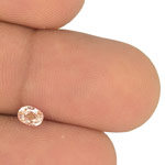 0.41-Carat GRS-Certified Unheated Soft Orangy Pink Padparadscha