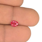 0.87-Carat Eye-Clean Intense Orangy Pink Spinel from Burma (IGI)