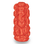 6.93-Carat Sculpture of Lord Ganesha (Carved from Italian Coral)