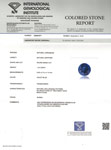 1.24-Carat 6mm Round VVS Cornflower Blue Burmese Sapphire (IGI)