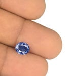 1.27-Carat Unheated VS-Clarity Intense Blue Sapphire from Ceylon