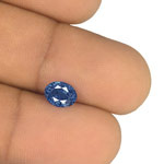 1.34-Carat Unheated Eye-Clean Deep Blue Burmese Sapphire (IGI)