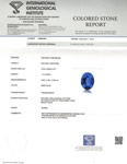 1.34-Carat Unheated Eye-Clean Deep Blue Burmese Sapphire (IGI)