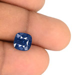 4.29-Carat Unheated Deep Blue Cushion-Cut Kashmir Sapphire (IGI)