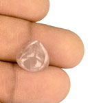 10.74-Carat Unheated Cabochon-Cut Padparadscha from Sri Lanka