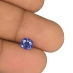 1.08-Carat GRS-Certified Unheated Intense Blue Ceylon Sapphire