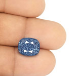 5.63-Carat Unheated Lively Intense Blue Kashmir Sapphire (GIA)